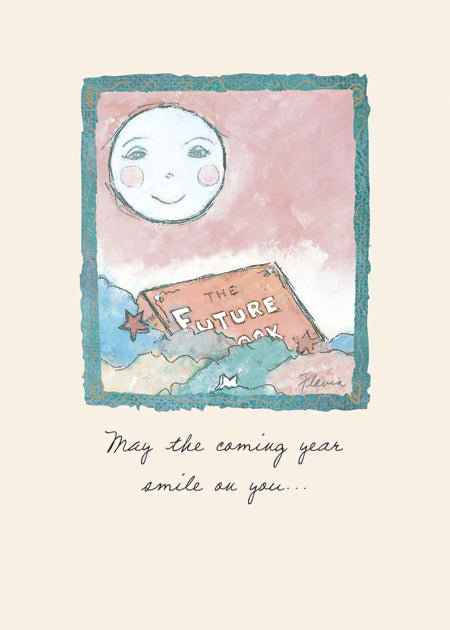 May the coming year smile on you - a Flavia Weedn inspirational greeting card 0003-2086