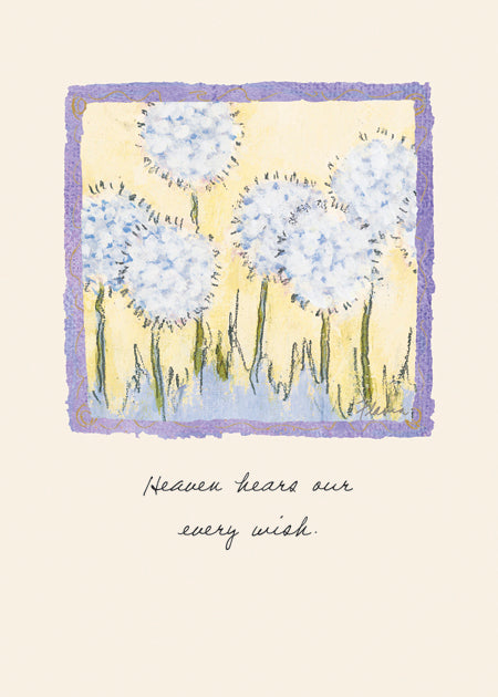 Heaven Hears our Every Wish - a Flavia Weedn inspirational greeting card 0003-2109