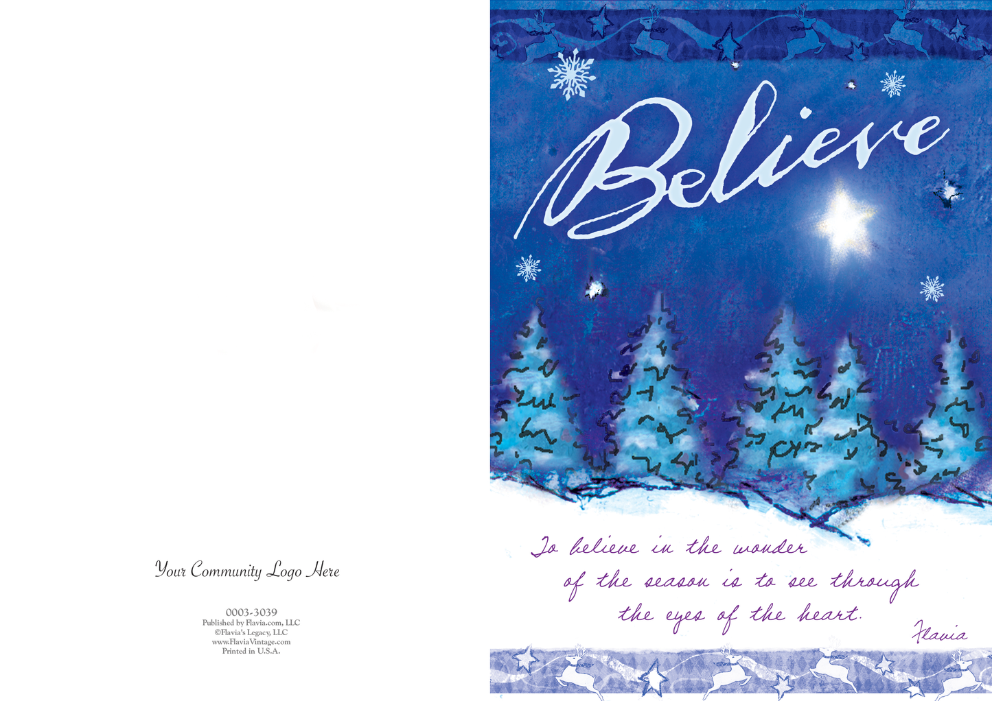 Flavia - Believe "Care Pack" of 12 Holiday Cards for Healthcare and Activities Director Cards 0003-3039