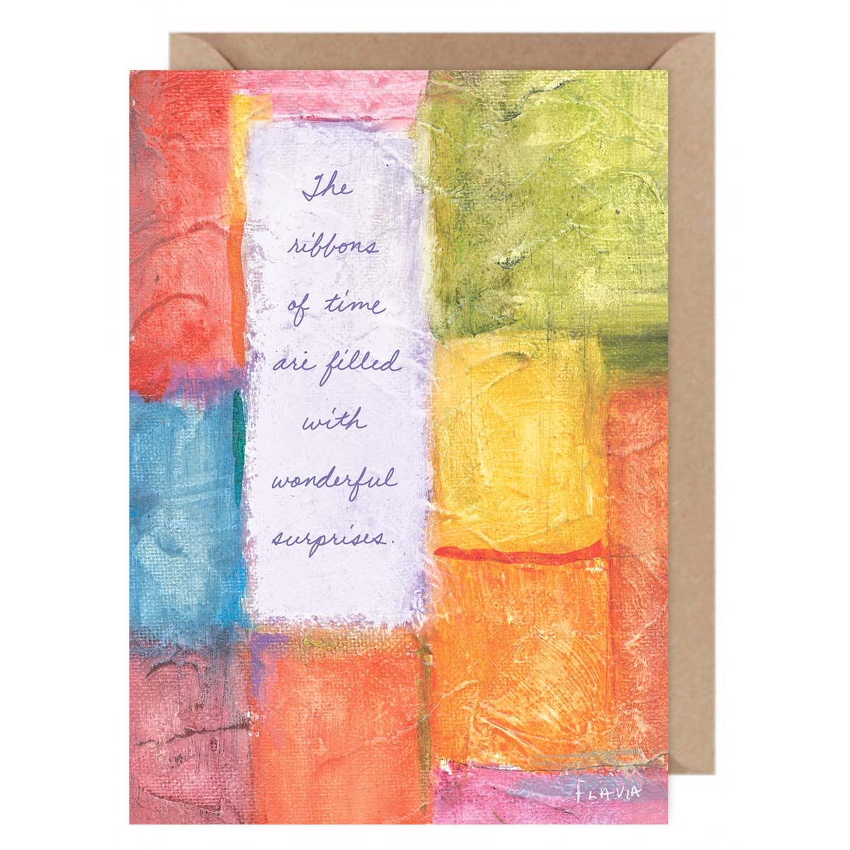Ribbons of Time - a Flavia Weedn inspirational greeting card 0101-0010