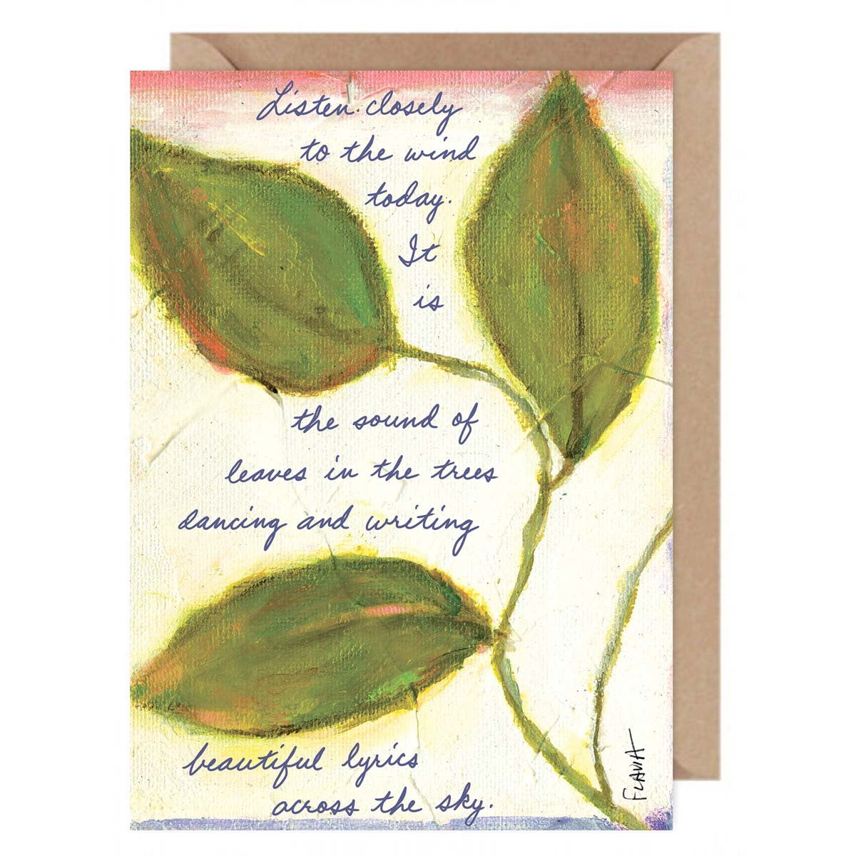 Leaves In The Trees - a Flavia Weedn inspirational greeting card 0101-0014