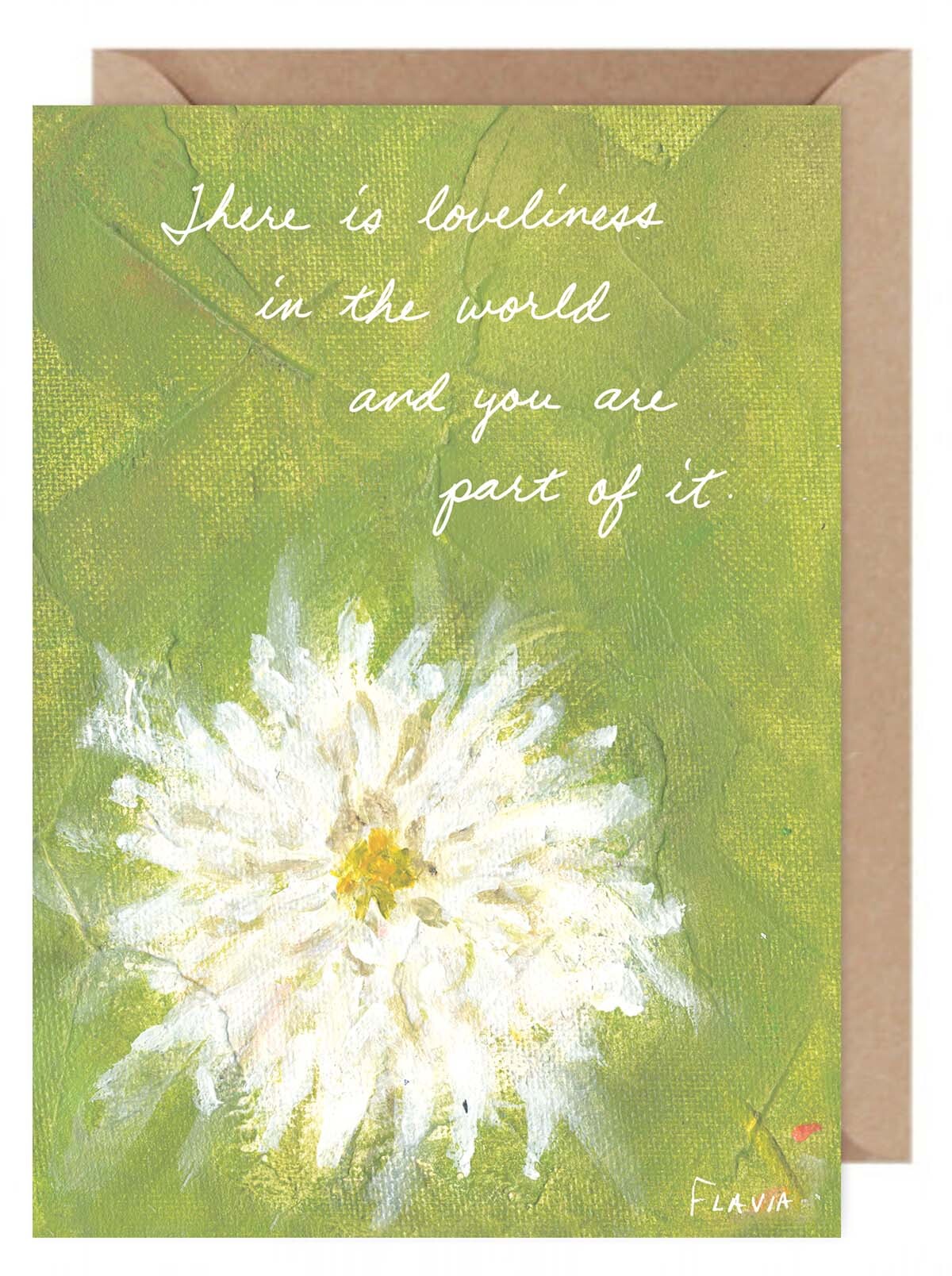 Loveliness - a Flavia Weedn inspirational greeting card 0101-0034