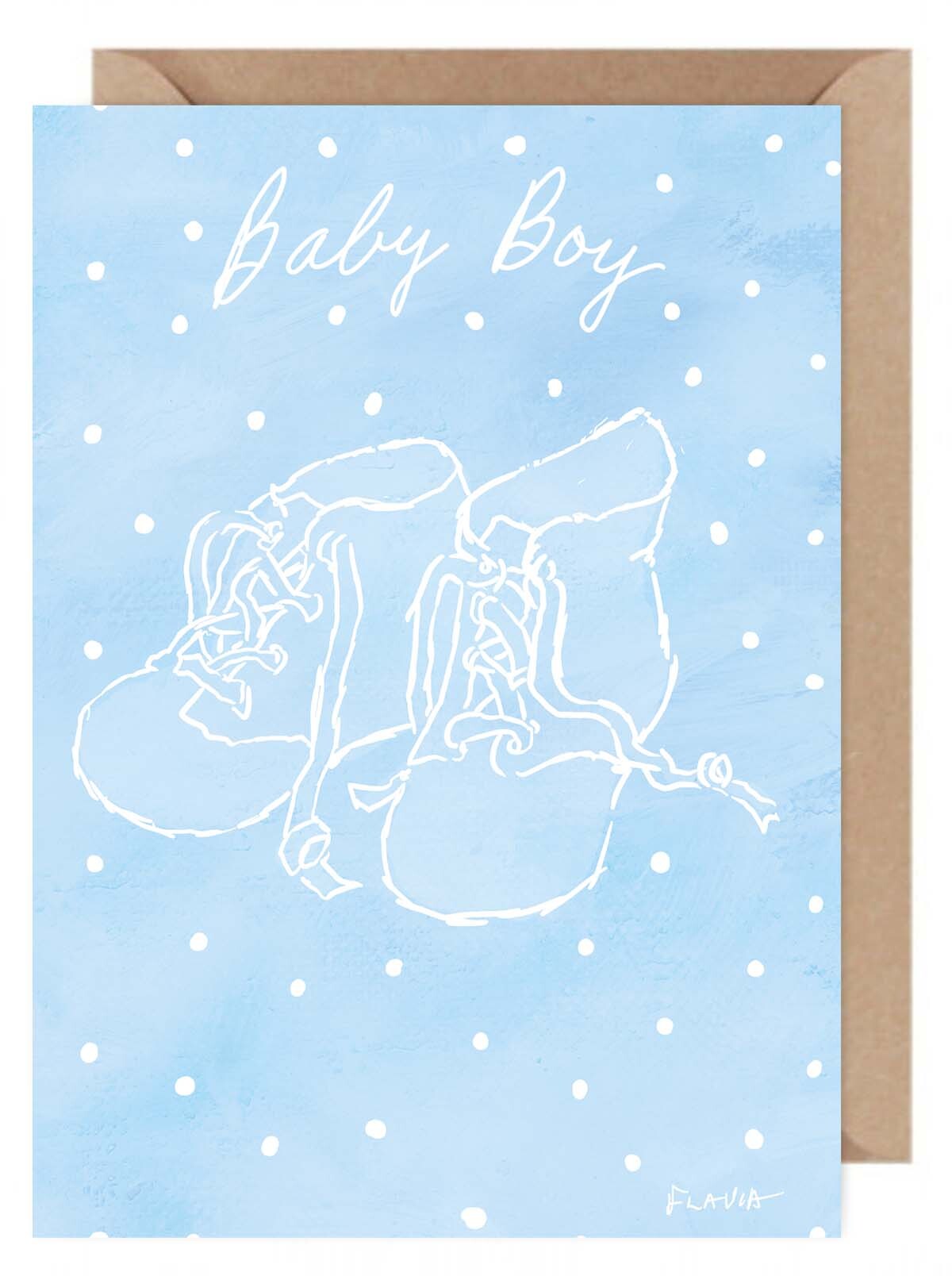 Baby Boy - a Flavia Weedn inspirational greeting card 0101-0070