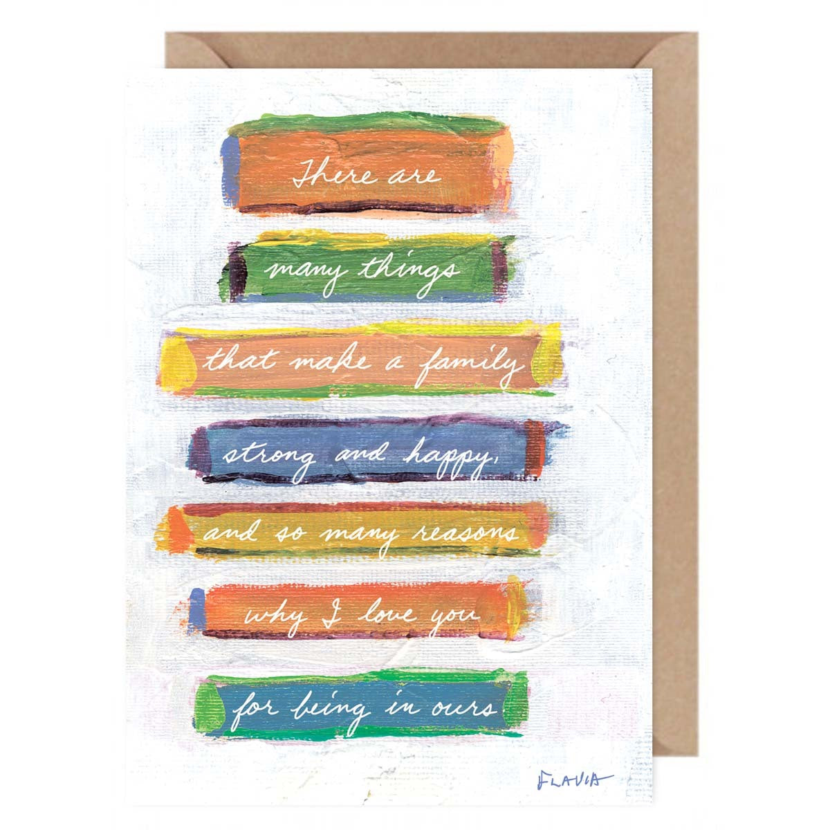 Family - a Flavia Weedn inspirational greeting card 0101-0079