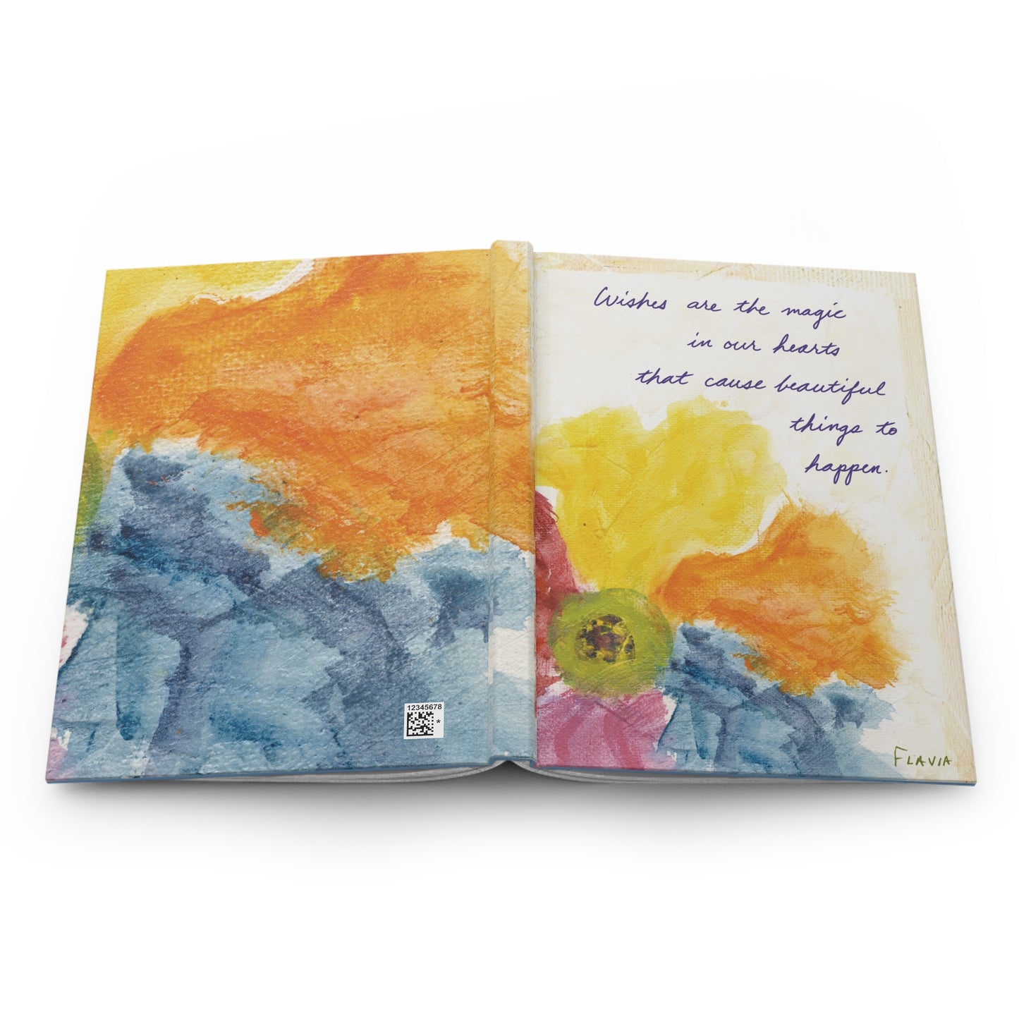Flavia Tapestry Hardcover Journal - Wishes are the Magic