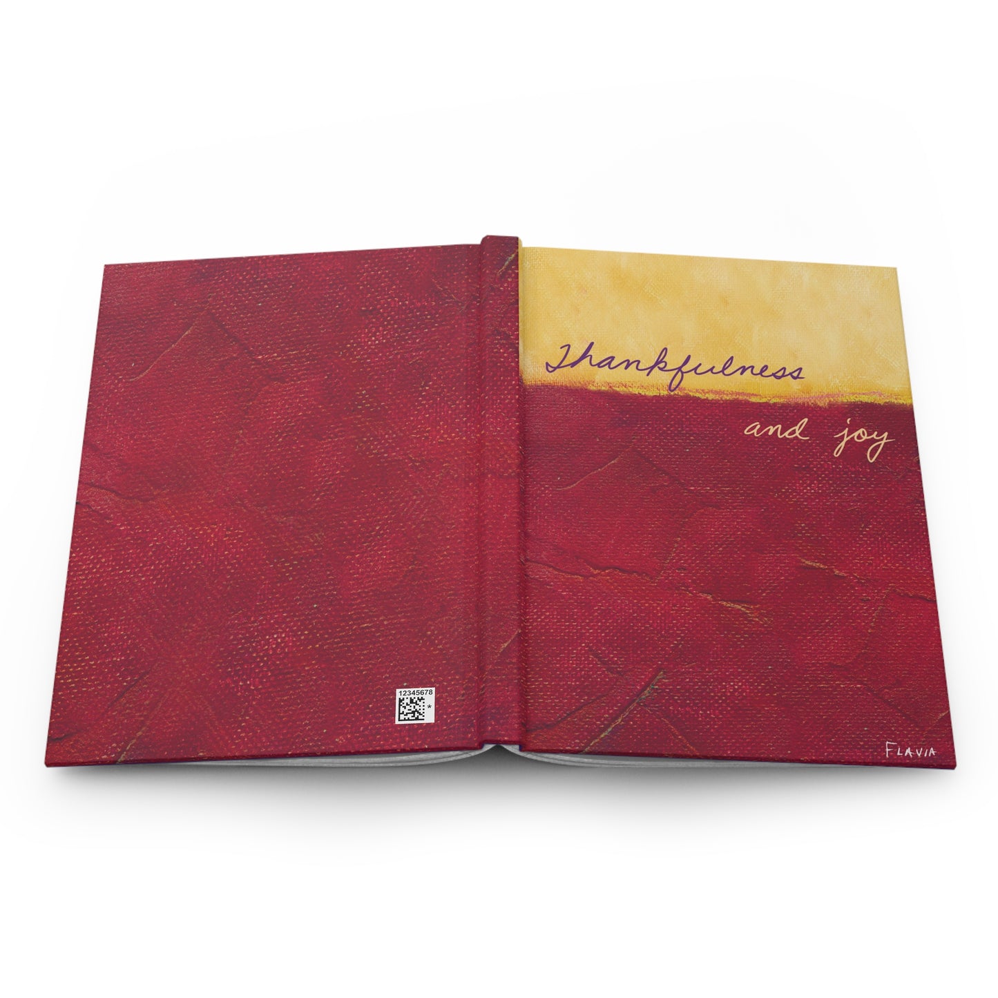 Flavia Hardcover Journal - Thankfulness and Joy