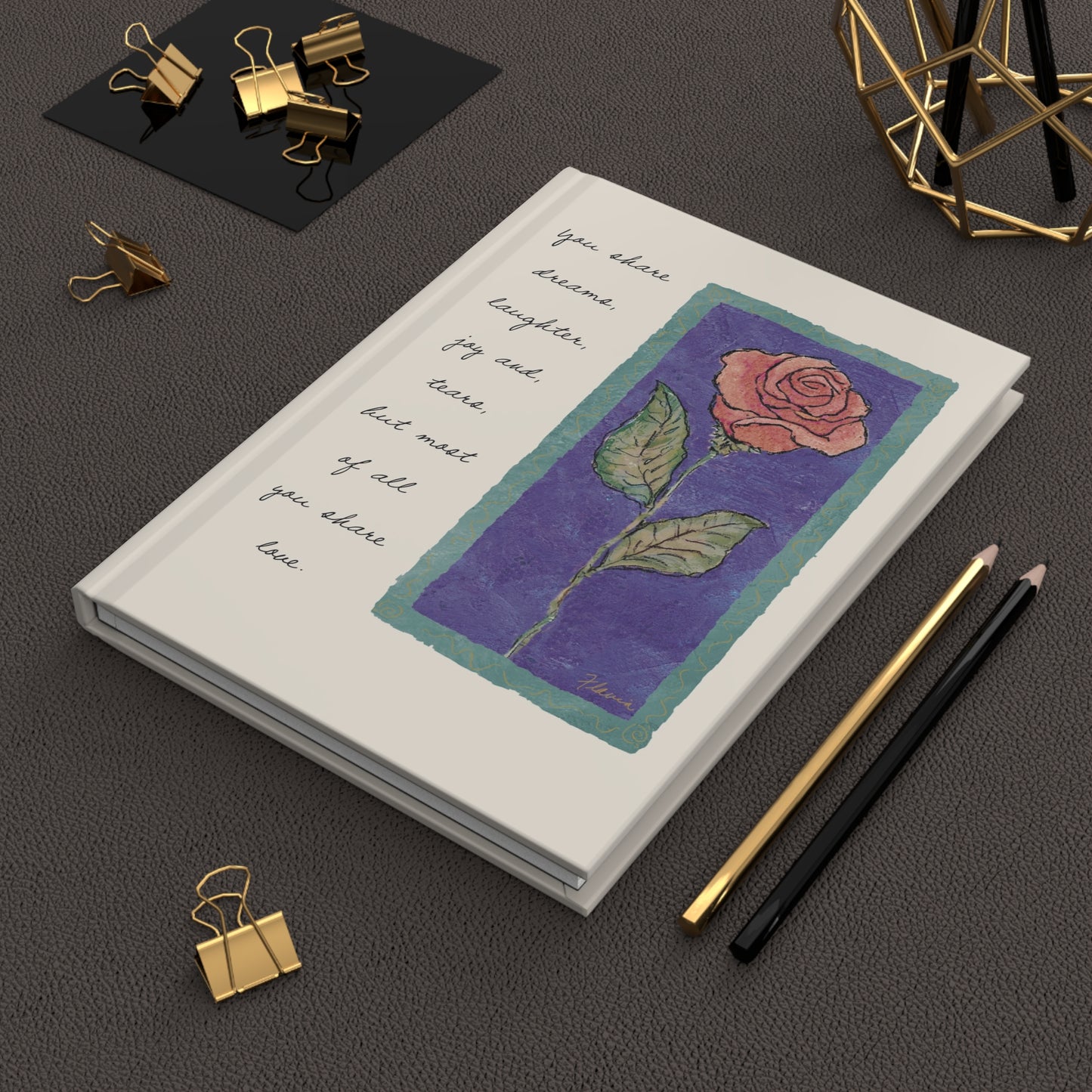 Flavia Classic Hardcover Journal - Share Love