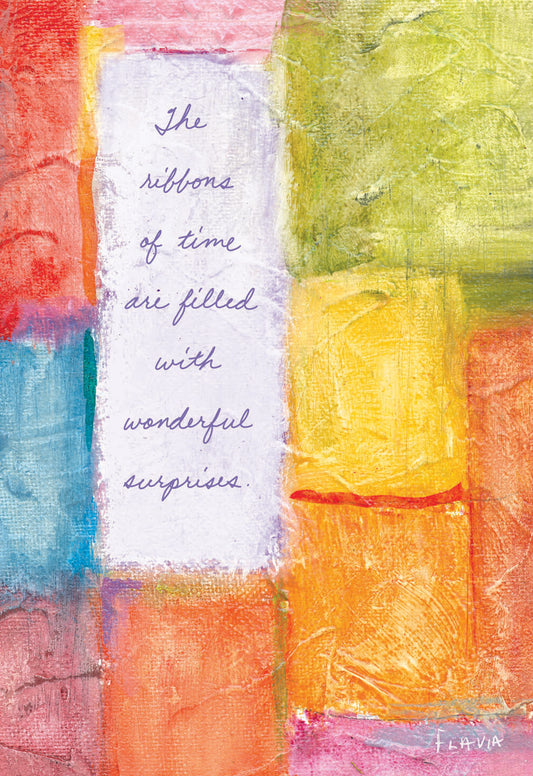 Ribbons Of Time - a Flavia Weedn inspirational greeting card 4242-0010