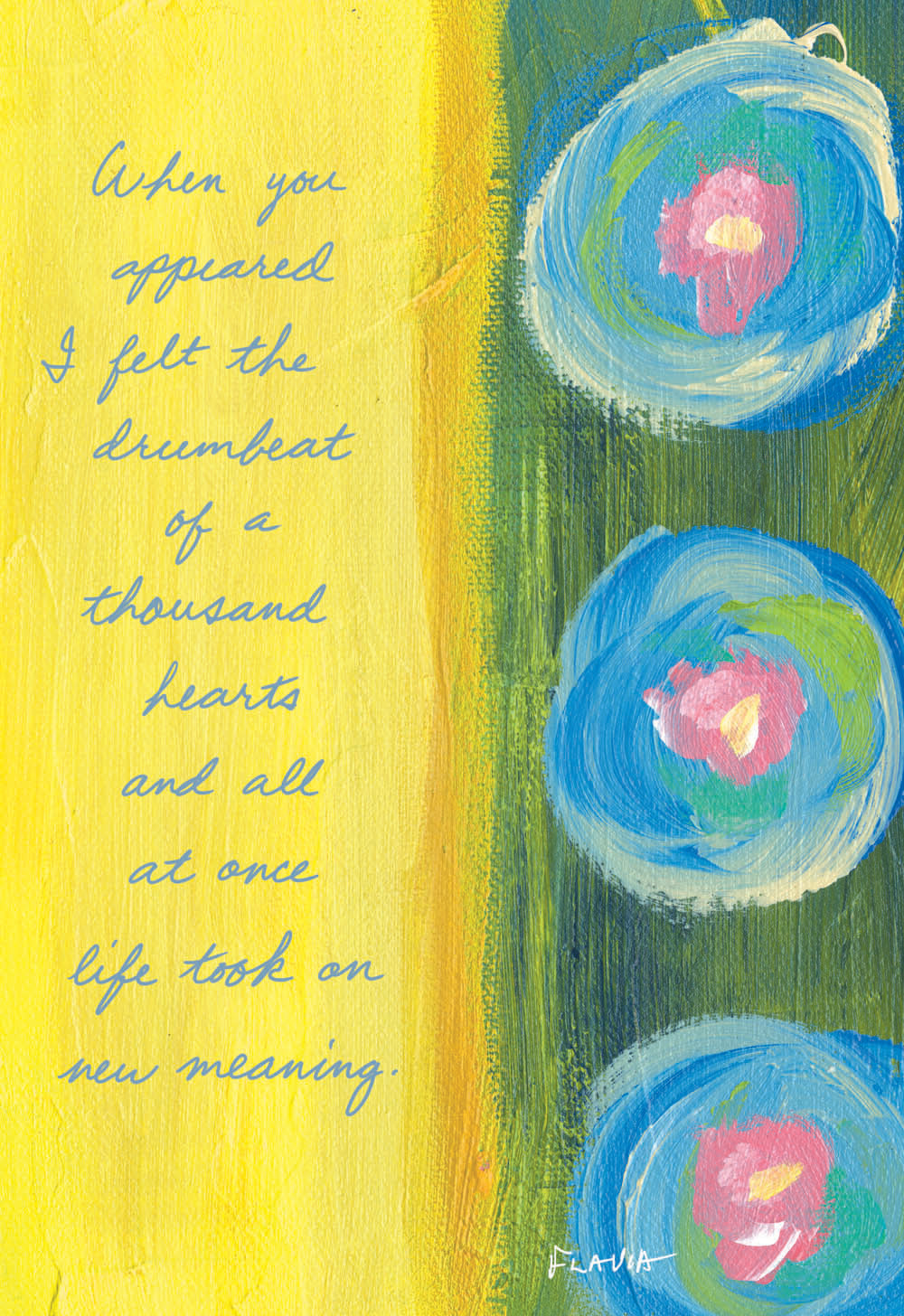 A Thousand Hearts - a Flavia Weedn inspirational greeting card 4242-0028