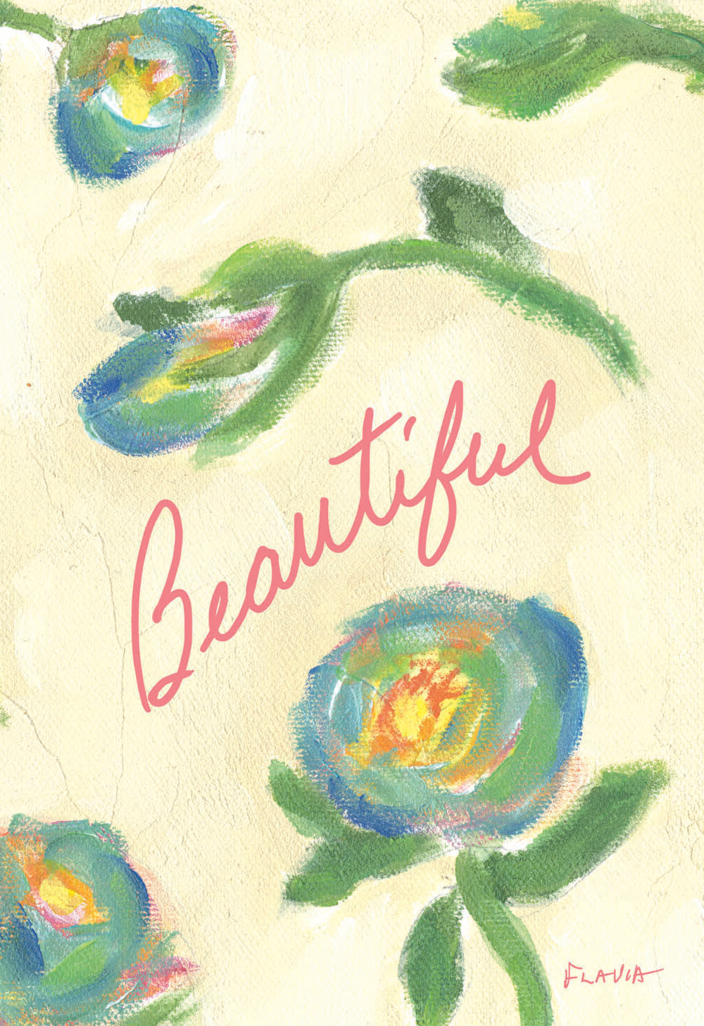 Beautiful - a Flavia Weedn inspirational greeting card 4242-0033