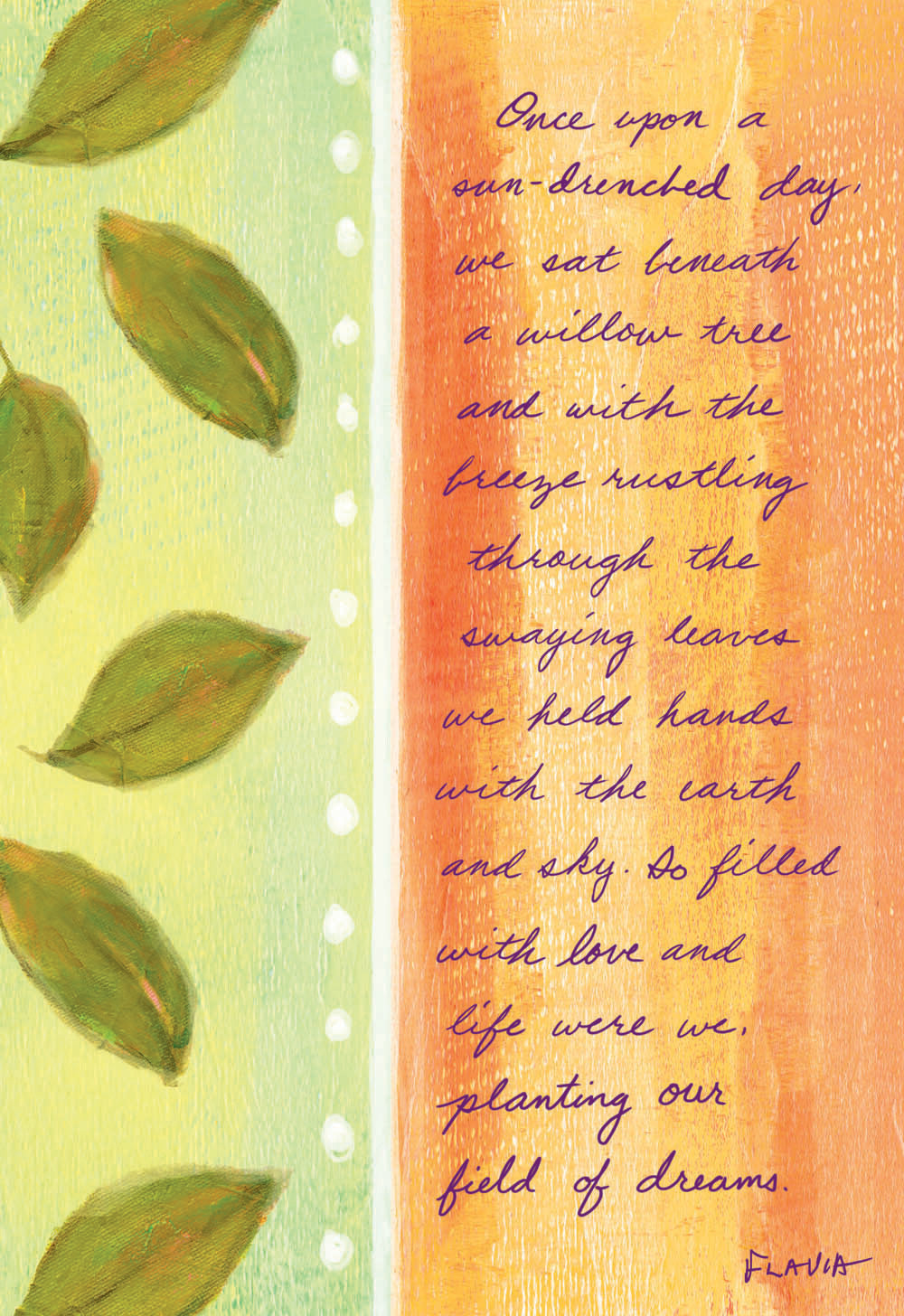 Field Of Dreams - a Flavia Weedn inspirational greeting card 4242-0060