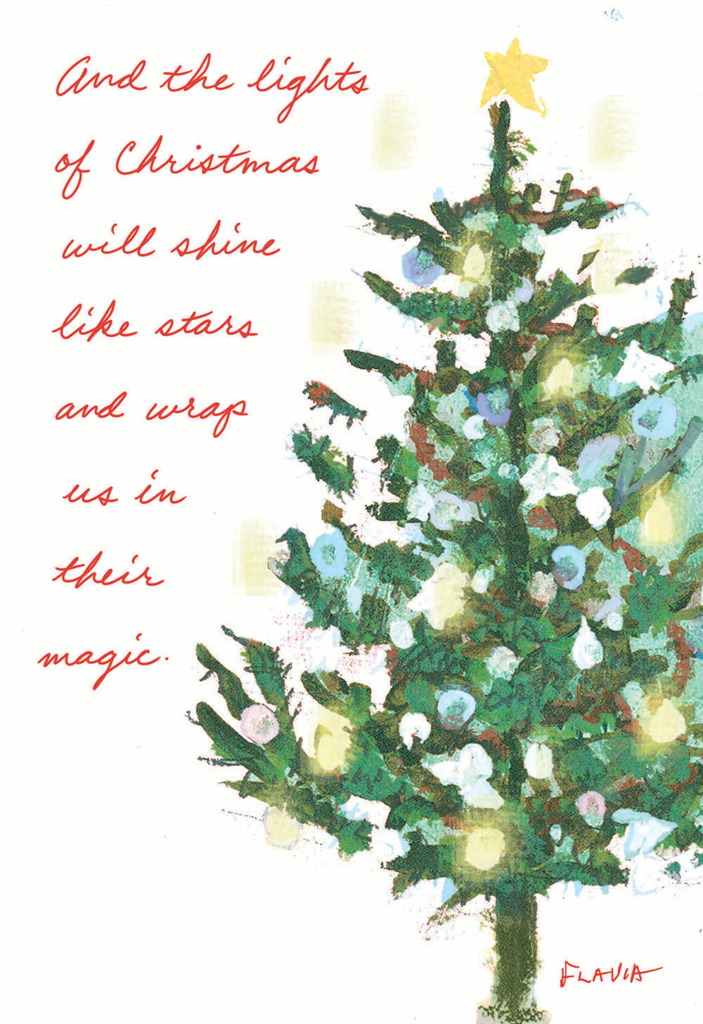 Christmas Tree - a Flavia Weedn inspirational greeting card 4242-0134