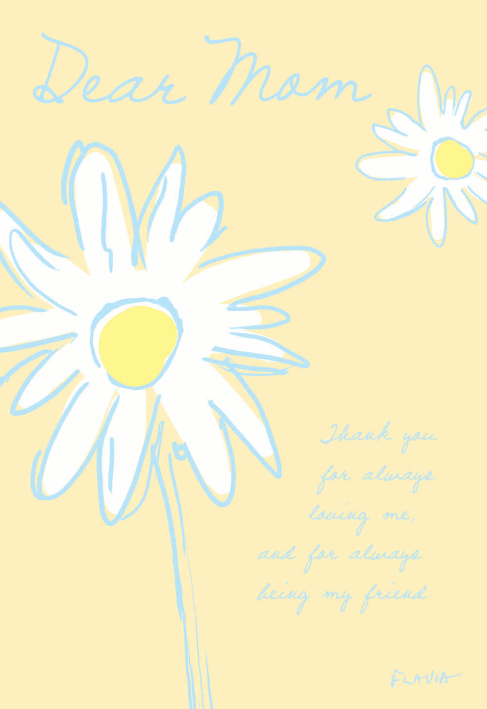 Dear Mom - a Flavia Weedn inspirational greeting card 4242-0141