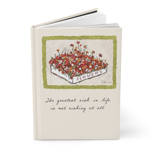 Flavia Classic Hardcover Journal - The greatest Risk in Life
