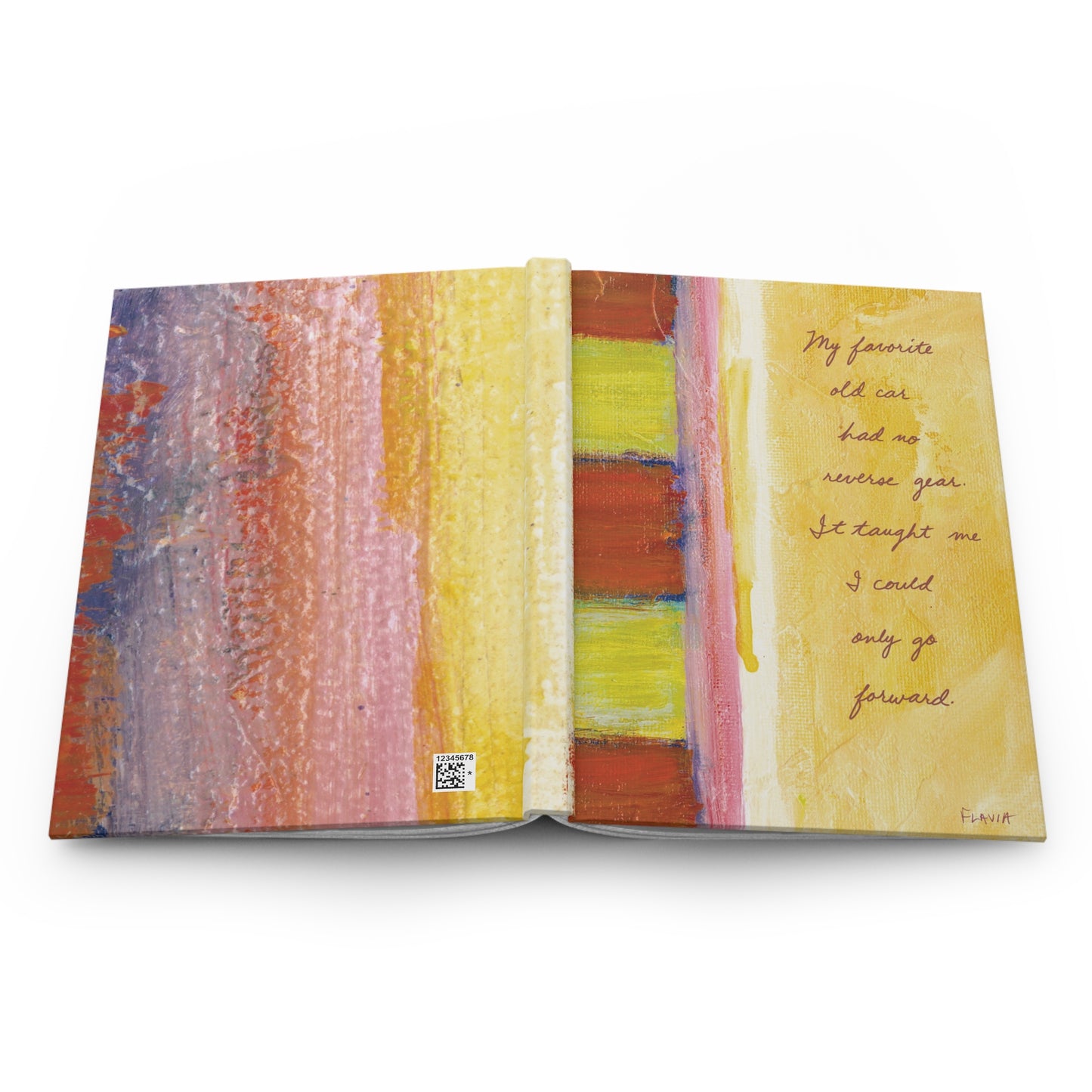 Flavia Tapestry Hardcover Journal - Could only go forward