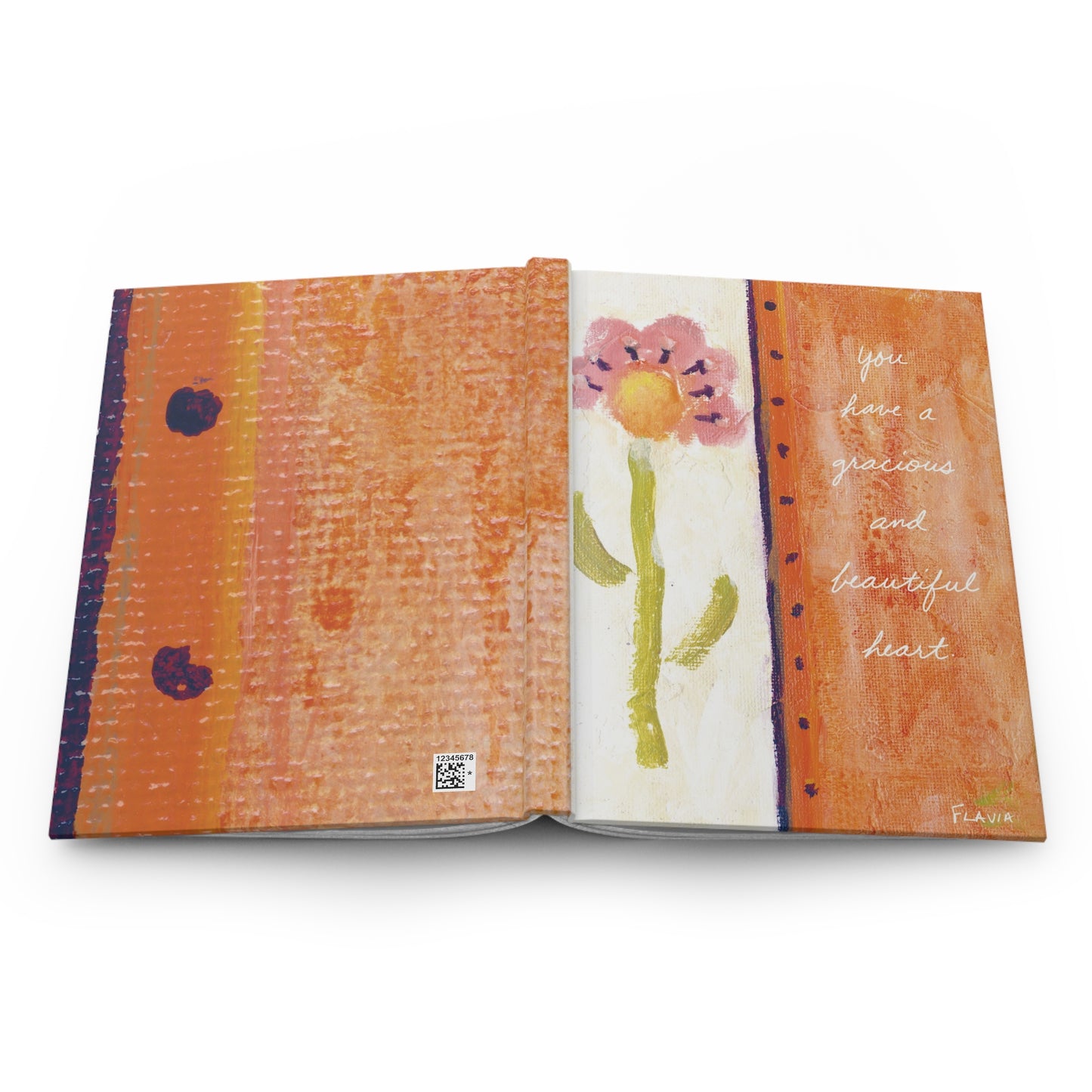 Flavia Tapestry Hardcover Journal - Gracious Heart