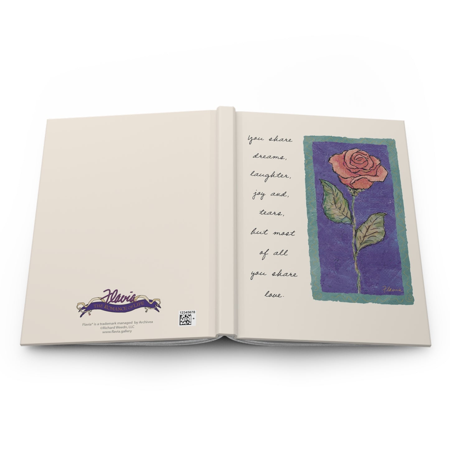 Flavia Classic Hardcover Journal - Share Love