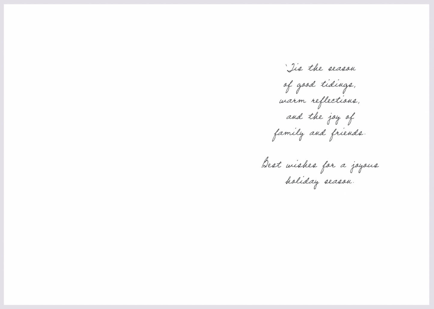 Season's Greetings - a Flavia Weedn Classic Christmas Card 0003-6888