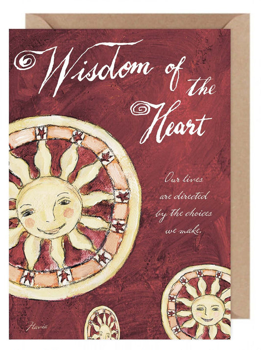 Wisdom of the Heart - a Flavia Weedn inspirational greeting card  0002-8132