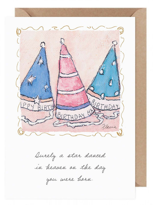 Surely a Star Danced in Heaven - a Flavia Weedn inspirational greeting card  0003-2069