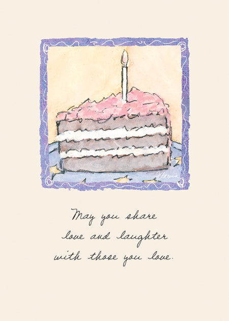 Sharing Love and Laughter - a Flavia Weedn inspirational greeting card 0003-2073
