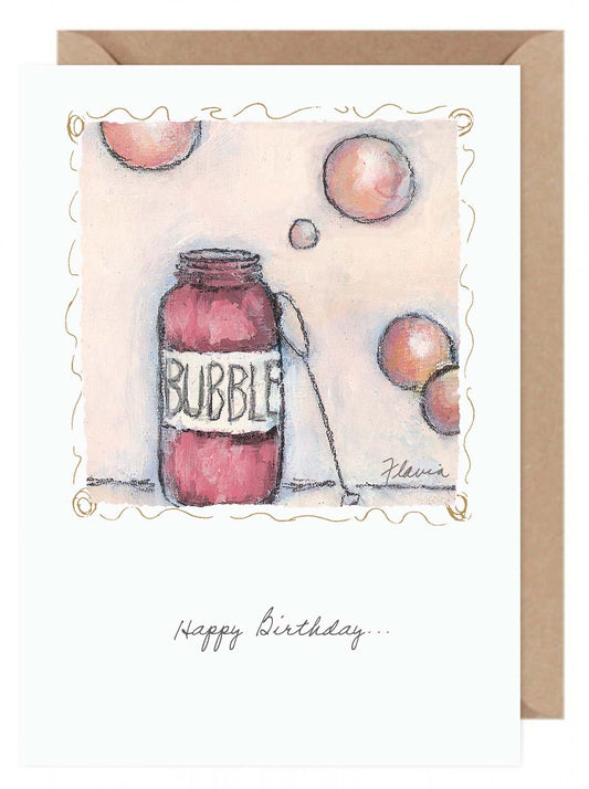 Bubble -Happy Birthday - a Flavia Weedn inspirational greeting card 0003-2074