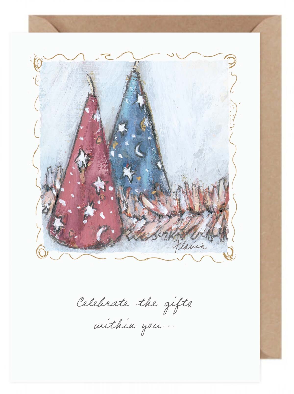 Celebrate the Gifts Within - a Flavia Weedn inspirational greeting card 0003-2080