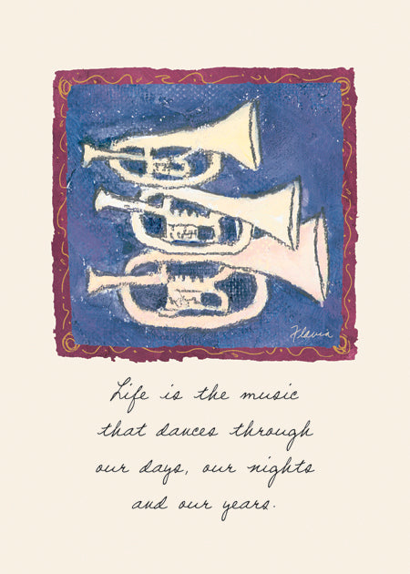 Life is Music - a Flavia Weedn inspirational greeting card 0003-2084