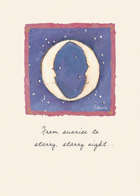 Facing Moons - a Flavia Weedn inspirational greeting card 0003-2085