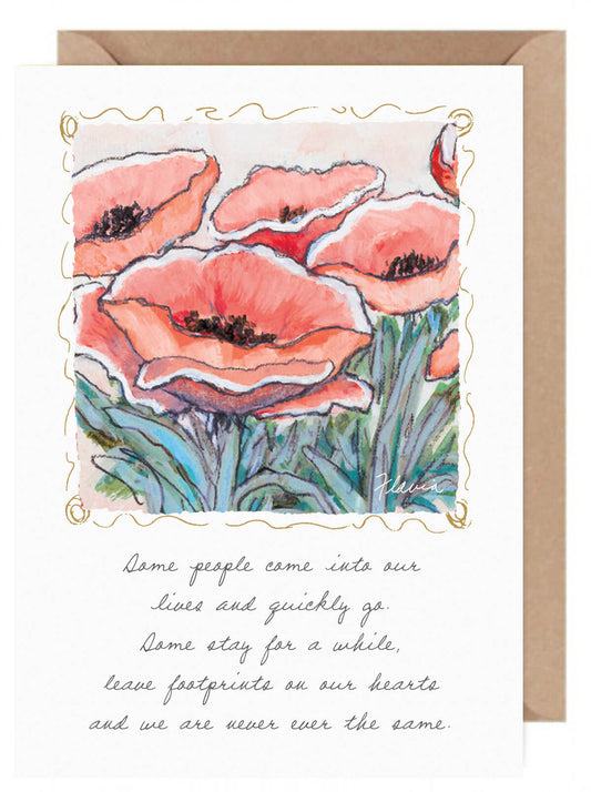 Some People Leave Footprints - a Flavia Weedn inspirational greeting card  0003-2093