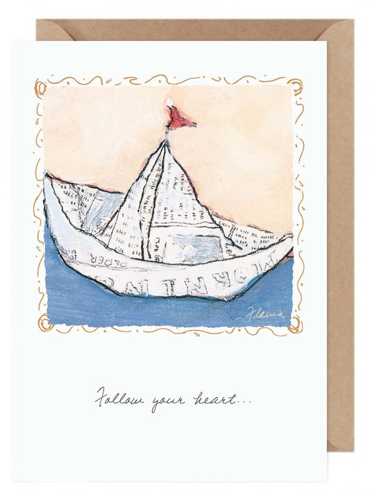 Follow Your Heart - a Flavia Weedn inspirational greeting card  0003-2096