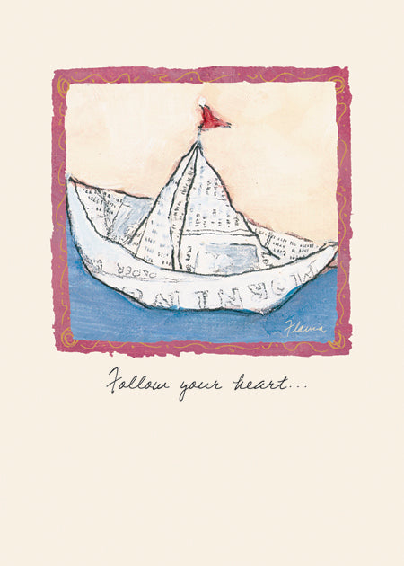 Follow Your Heart - a Flavia Weedn inspirational greeting card 0003-2096