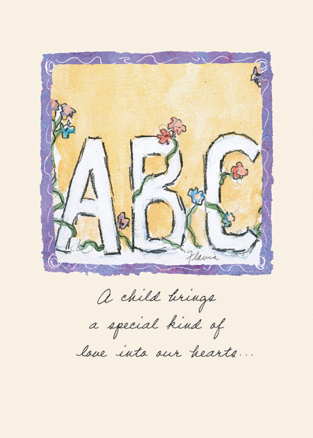 A Child Brings Special Love - a Flavia Weedn inspirational greeting card 0003-2139