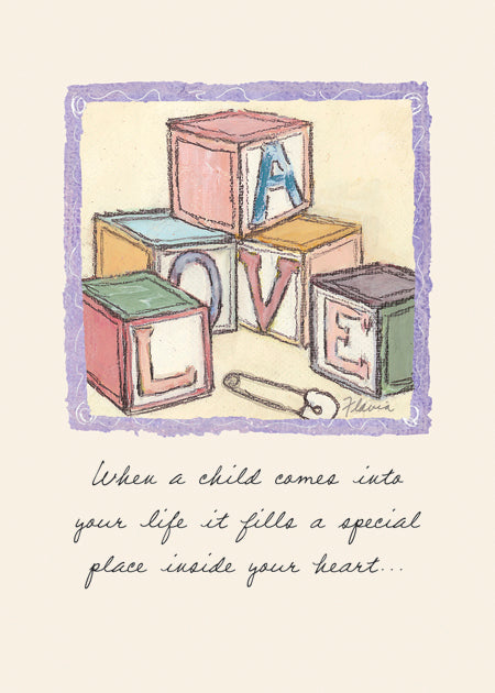 Love Blocks - a Flavia Weedn inspirational greeting card 0003-2142