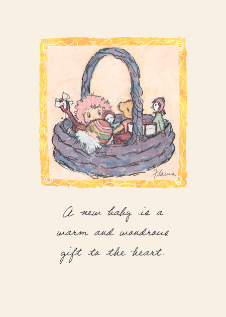 Baby Basket - a Flavia Weedn inspirational greeting card  0003-2143