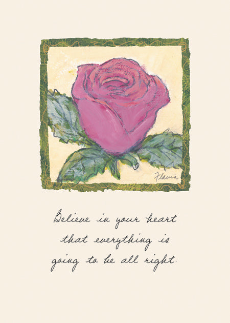 Everything will be Alright - a Flavia Weedn inspirational greeting card 0003-2152
