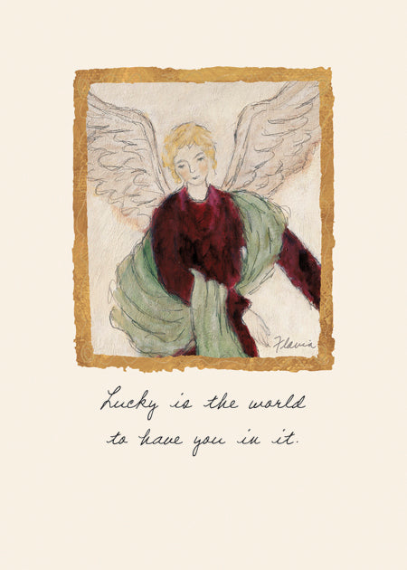 The World is Luck to Have You - a Flavia Weedn inspirational greeting card 0003-2156