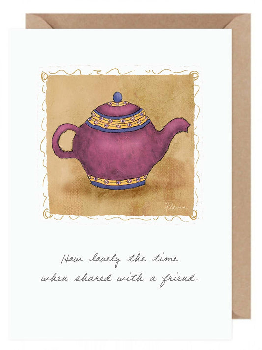 Time Spent with a Friend  - a Flavia Weedn inspirational greeting card  0003-2161