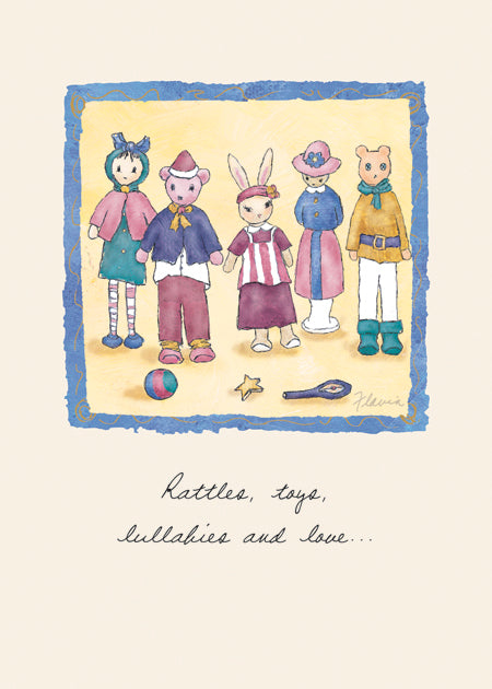 Rattle Toys - a Flavia Weedn inspirational greeting card 0003-2165