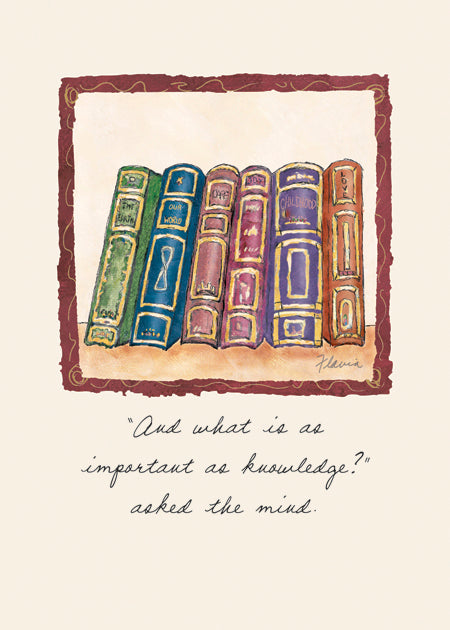 Books - a Flavia Weedn inspirational greeting card 0003-2167