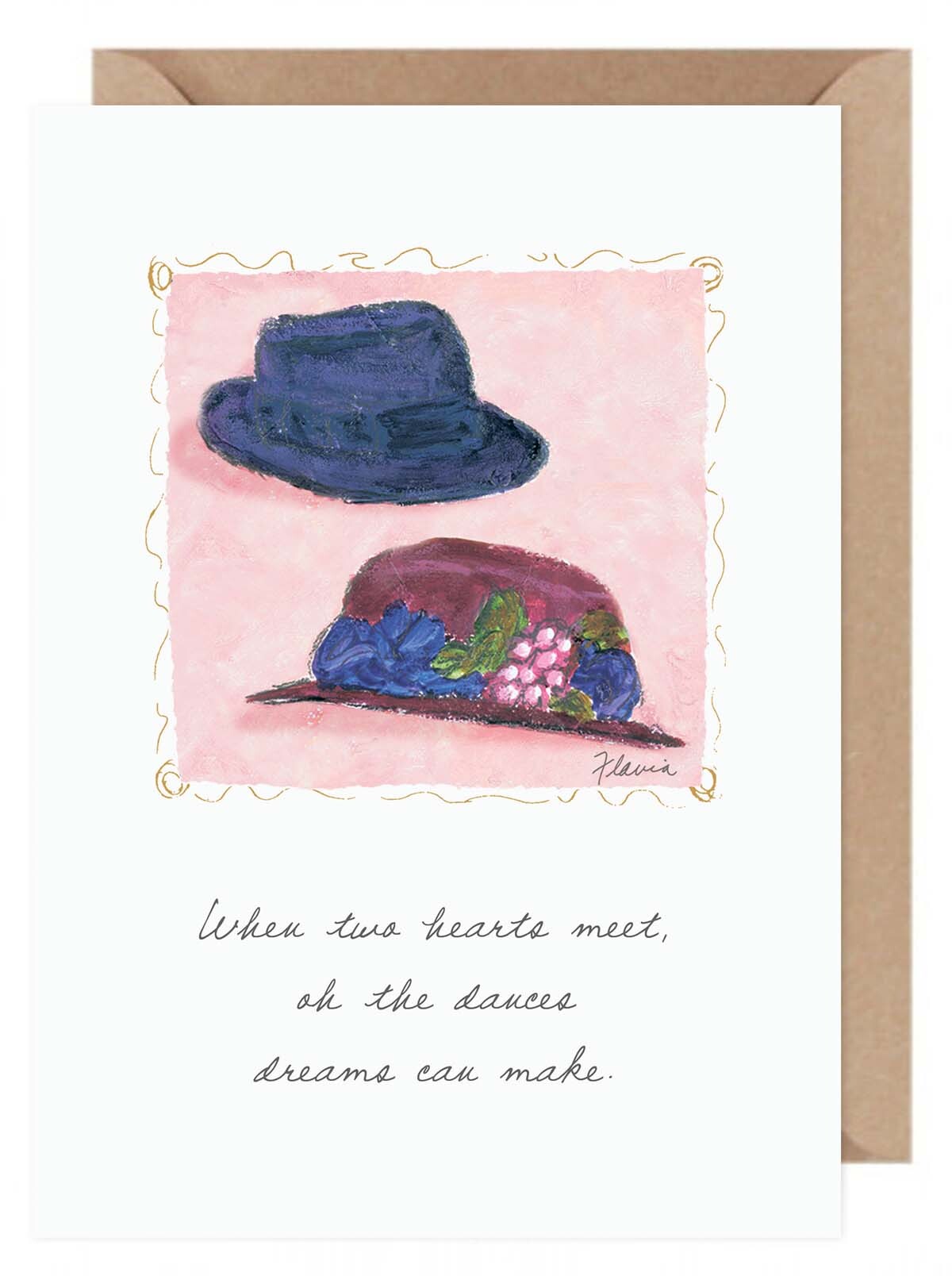 When Hearts Meet - a Flavia Weedn inspirational greeting card  0003-2168