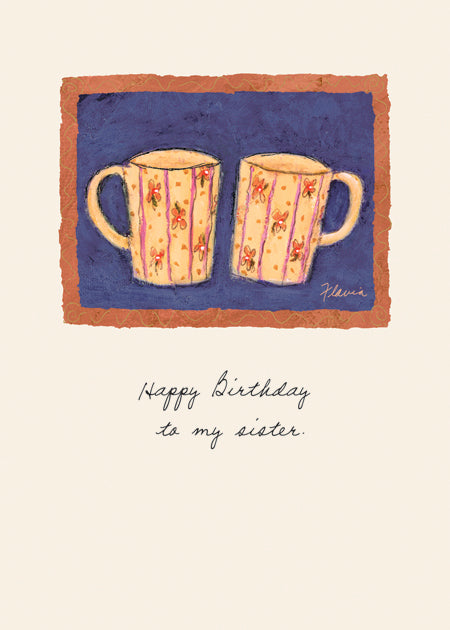 Sister's Birthday - a Flavia Weedn inspirational greeting card 0003-2169