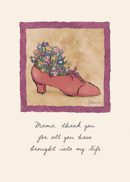 Shoe Flowers - a Flavia Weedn inspirational greeting card 0003-2173