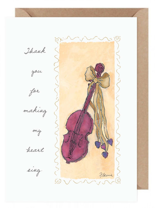 You Make My Heart Sing  - a Flavia Weedn inspirational greeting card  0003-2182