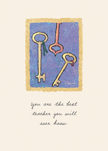 Best Teacher - a Flavia Weedn inspirational greeting card 0003-2197