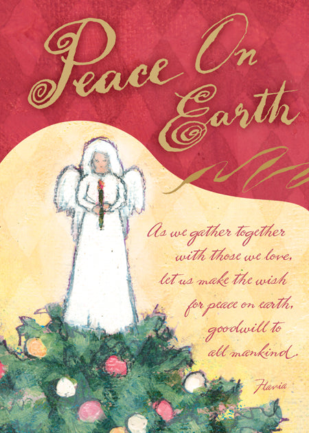 Peace on Earth - Foil Stamped - a Bella Vista Flavia Weedn Christmas Card  0003-2200