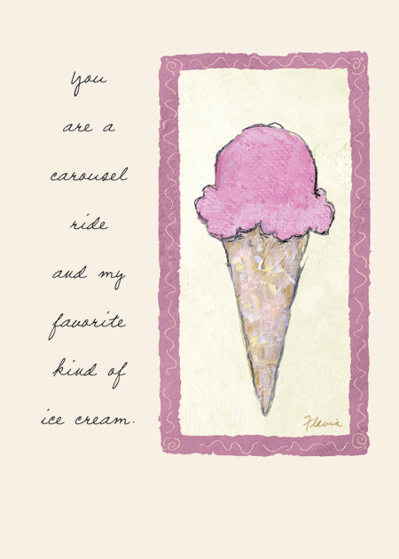 Ice Cream Cone - a Flavia Weedn inspirational greeting card  0003-2269