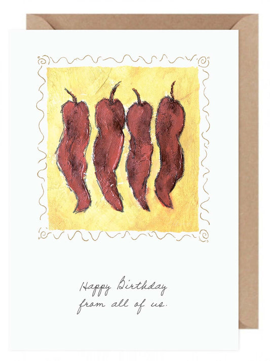 Four Peppers - a Flavia Weedn inspirational greeting card 0003-2272