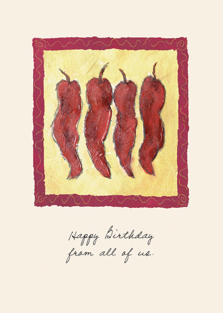 Four Peppers - a Flavia Weedn inspirational greeting card  0003-2272