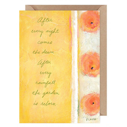 After Every Night Comes Dawn  - a Flavia Weedn inspirational greeting card  0101-0007